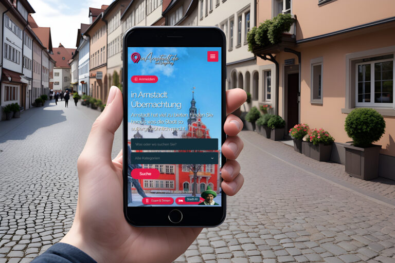 Stadt App von Arnstadt mit KI Online