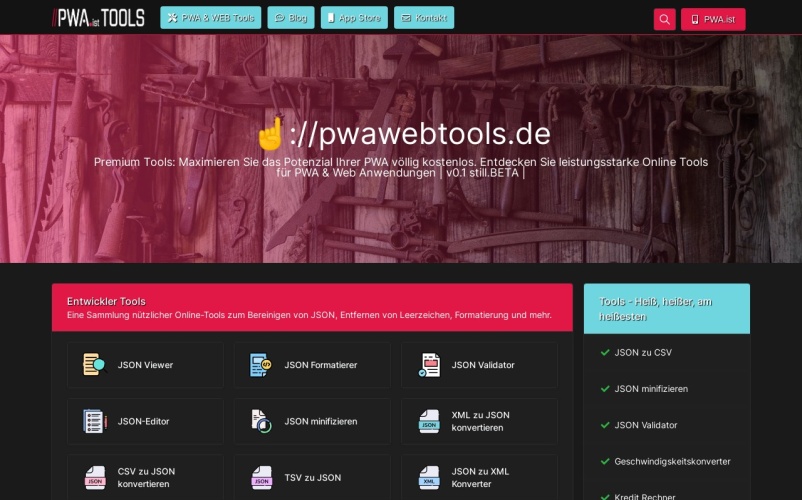 PWA & WEB Tools