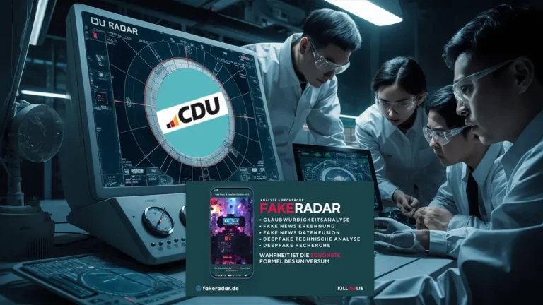 Die Glaubwürdigkeit der CDU mit Fakeradar.de analysiert