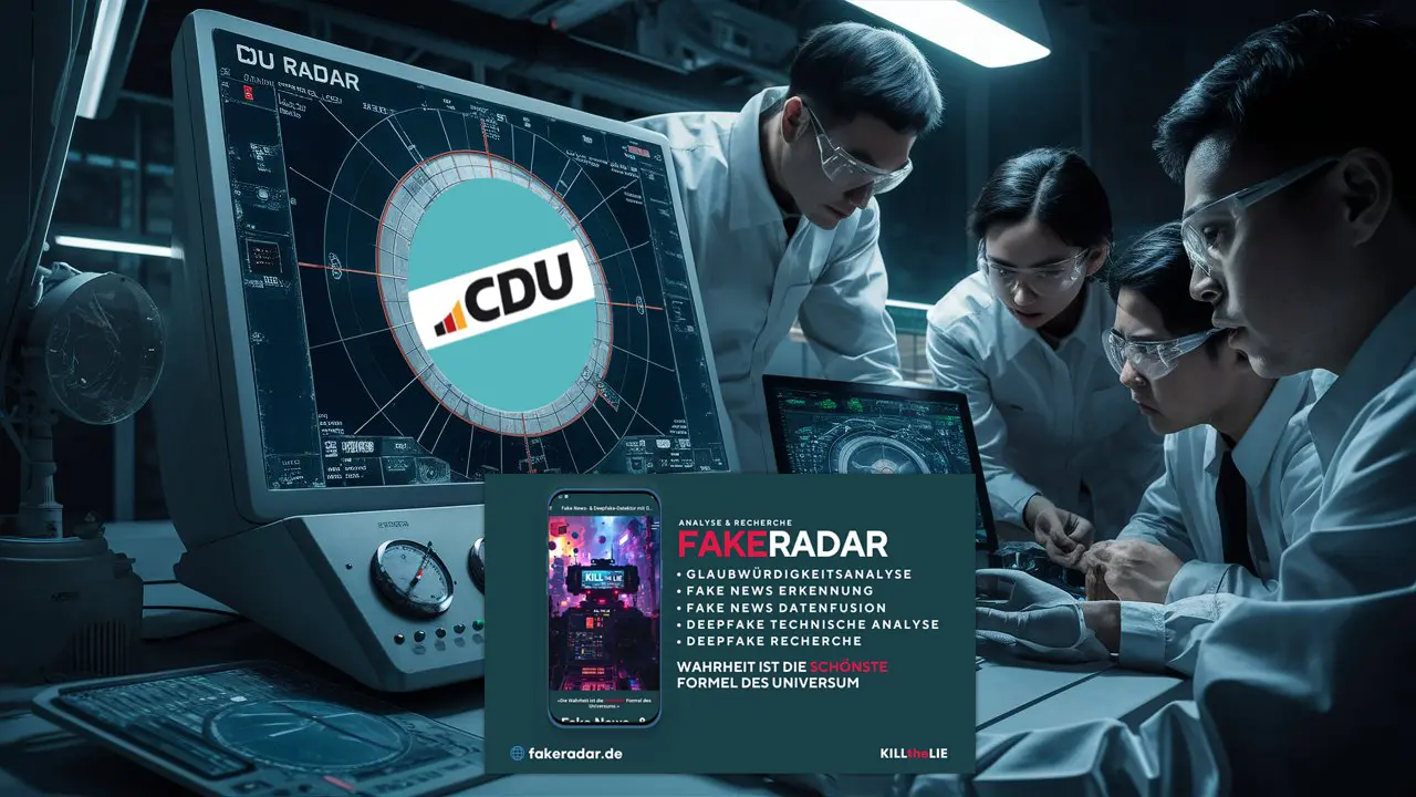 Die Glaubwürdigkeit der CDU mit Fakeradar.de analysiert