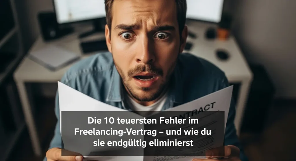 Die 10 teuersten Fehler im Freelancing-Vertrag – und wie du sie endgültig eliminierst 7 10 teuersten Fehler im Freelancing Vertrag - Featured Image