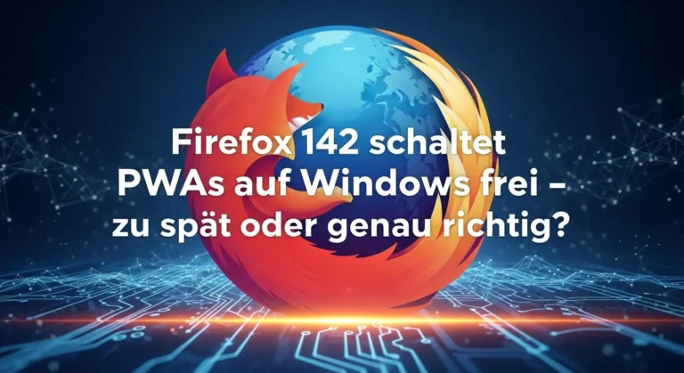 Firefox 142 schaltet PWAs auf Windows frei – zu spät oder genau richtig? 11 PWA in Mozilla Firefox 142 - Featured Image