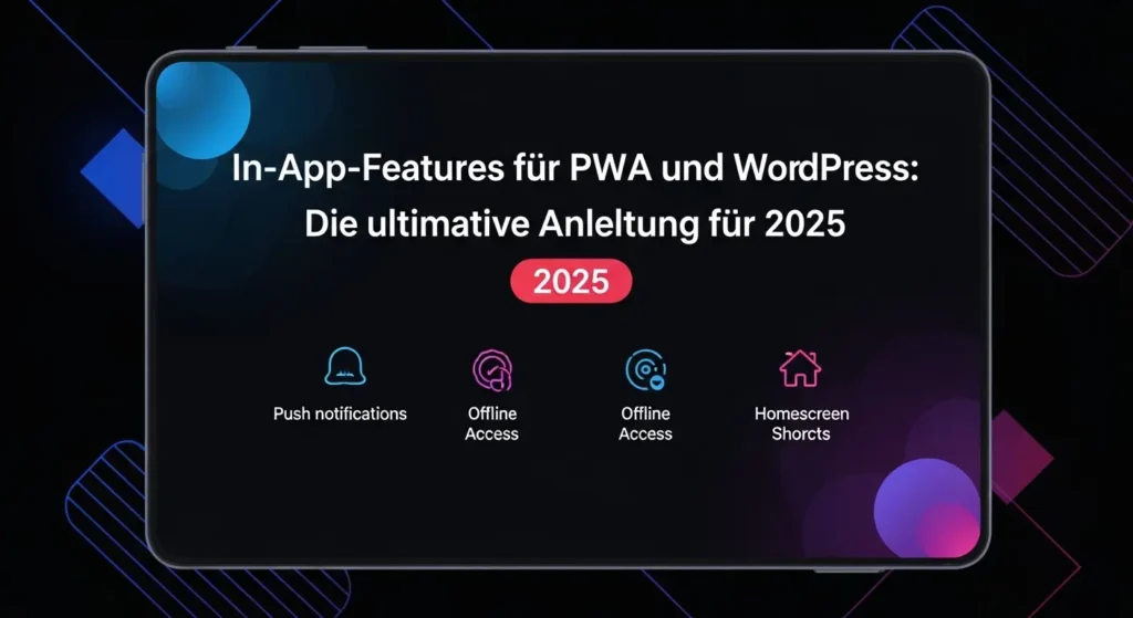 In-App-Features für PWA und WordPress: Die ultimative Anleitung für 2025 1 PWA WordPress InApp Features