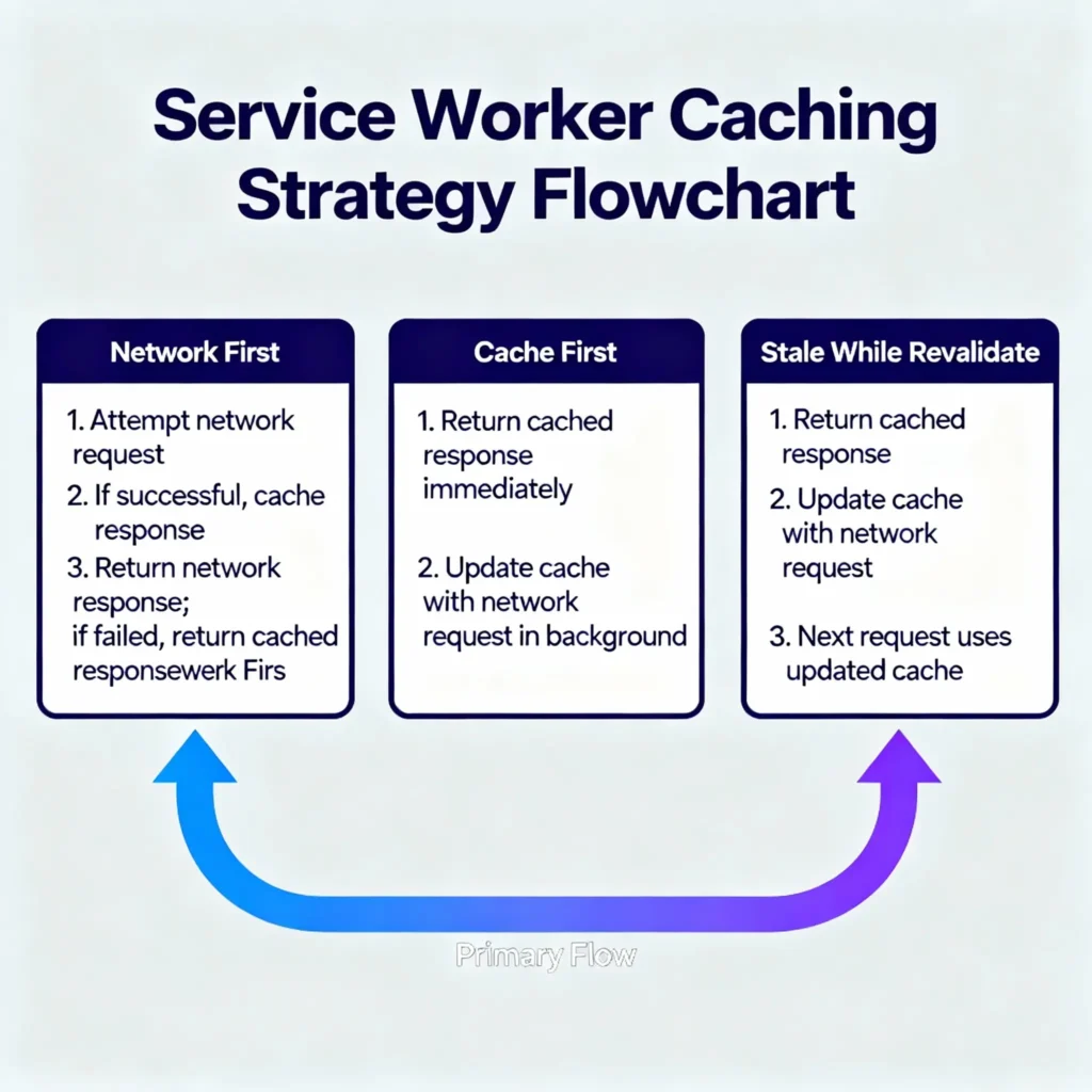 Service Worker caching stragies