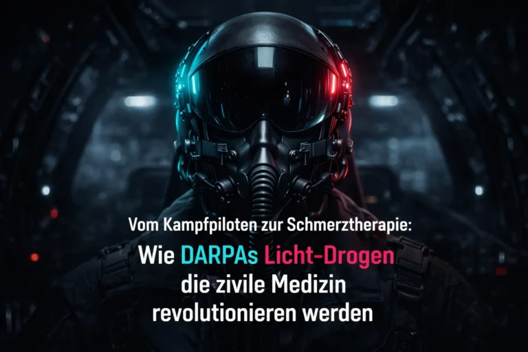 Vom Kampfpiloten zur Schmerztherapie: Wie DARPAs Licht-Drogen die zivile Medizin revolutionieren werden