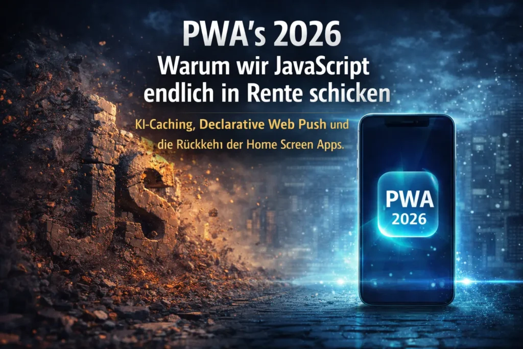 PWA's 2026: Warum wir JavaScript endlich in Rente schicken (müssen) 2 PWA 2026 Das Ende von JavaScript