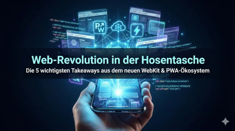 Web-Revolution in der Hosentasche: Die 5 wichtigsten Takeaways aus dem neuen WebKit & PWA-Ökosystem