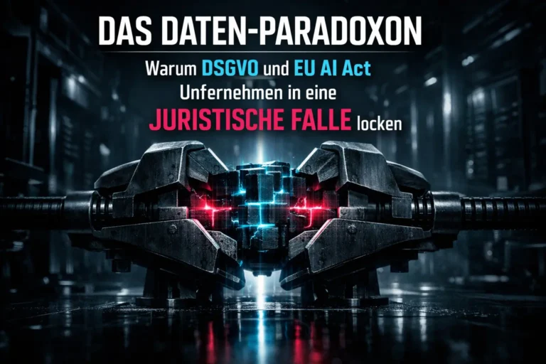 Das Daten-Paradoxon: Warum DSGVO und EU AI Act Unternehmen in eine juristische Falle locken