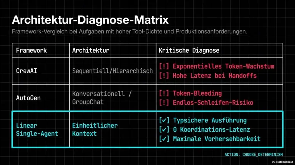 Der Multi-Agenten-Mythos: Wann ein Agent die überteuerte „Crew“ schlägt 6 Multi Agenten Mythos 6