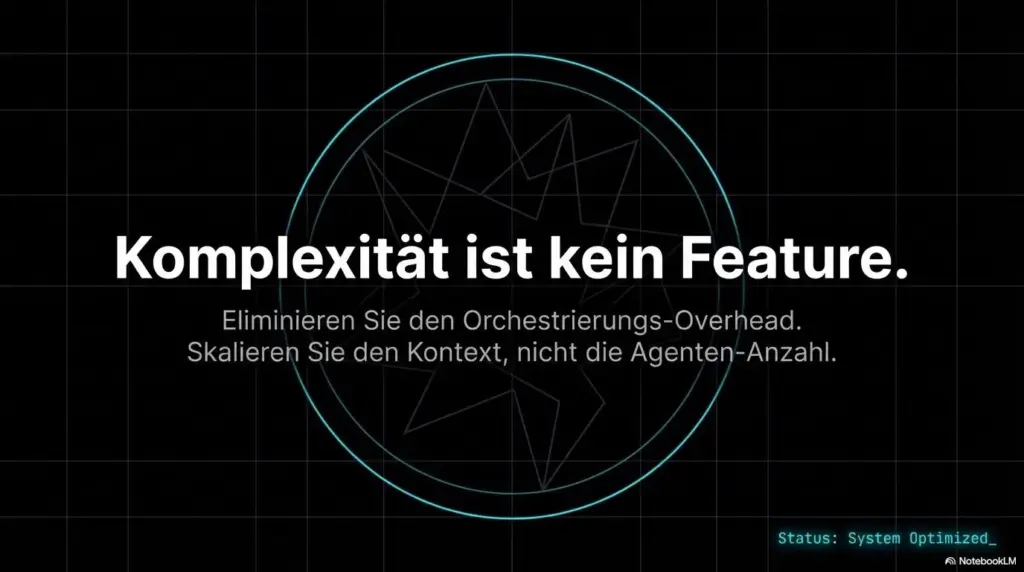 Der Multi-Agenten-Mythos: Wann ein Agent die überteuerte „Crew“ schlägt 8 Multi Agenten Mythos 8