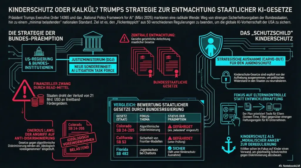 Kinderschutz als Vorwand? Trumps Plan gegen strengere KI-Gesetze der Bundesstaaten 1 Trumps KI Regulierung Plan ig