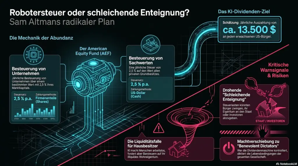 Robotersteuer oder schleichende Enteignung? Sam Altmans radikaler Plan für die Intelligence Age 8 Robotersteuer Enteignung Sam Altmann ig